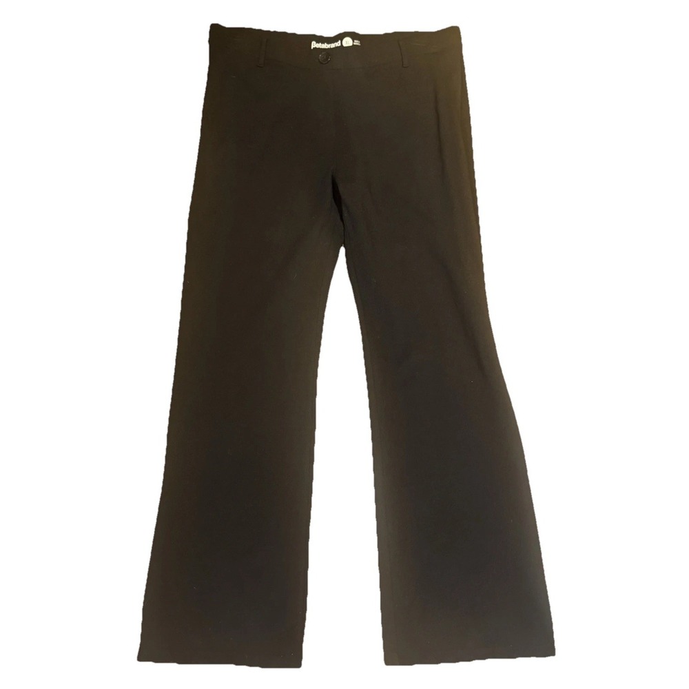 Betabrand Dress Pant Yoga Pants Black Bootcut Office Trousers W0104-BK Womens XL